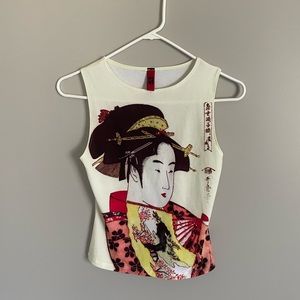 Just In Time tank. Print on both sides. Size small.